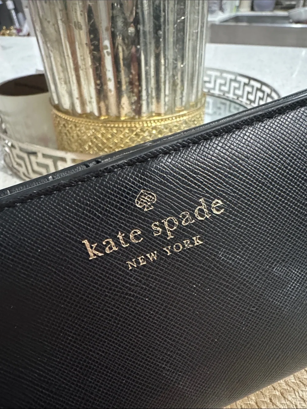 🖤Kate Spade Madison Large Slim Bifold Saffiano Leather Wallet Black